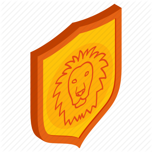 Emblem, Gold, Isometric, Royal, Security, Shield, Yellow Icon