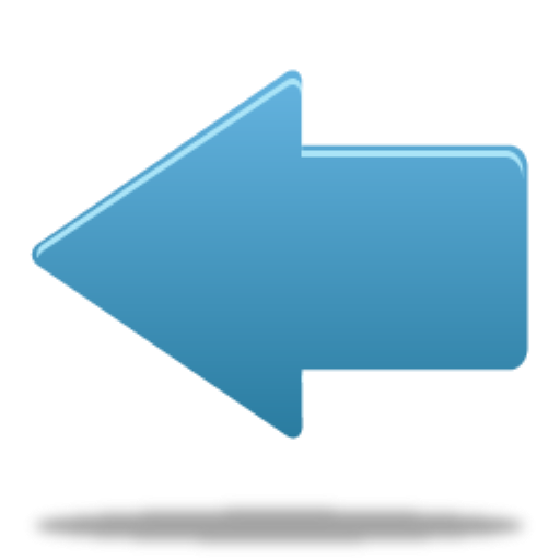 Back, Blue, Arrow Icon