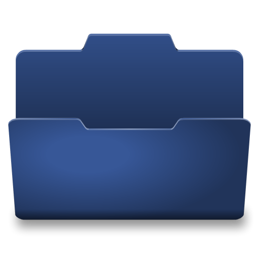 Blue Open Icon
