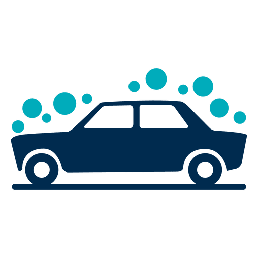 Bubbles Covered Car Icon