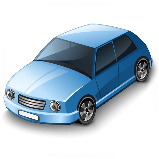 Iconexperience V Collection Car Compact Blue Icon