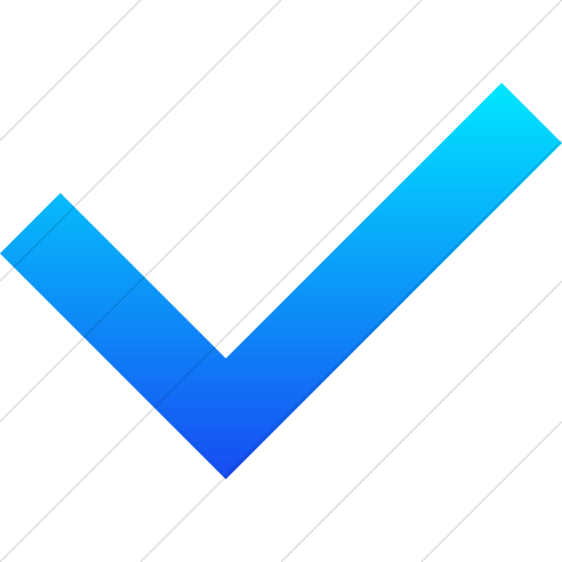 Simple Ios Blue Gradient Raphael Check Mark Icon