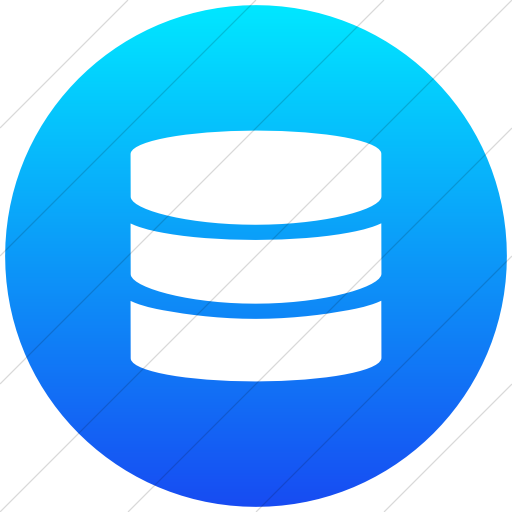 Flat Circle White On Ios Blue Gradient Broccolidry