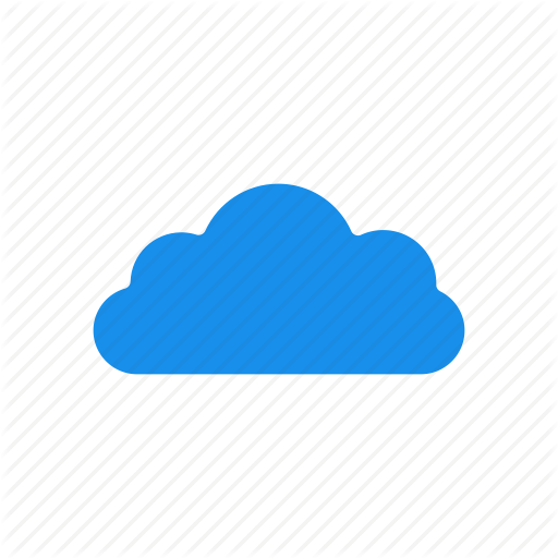Blue, Cloud, Computing, Hosting, Services Icon