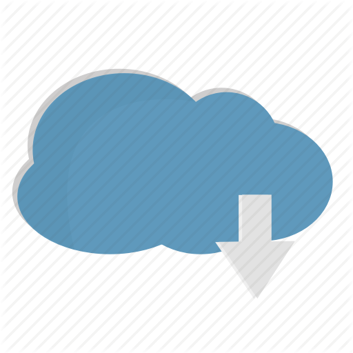 Blue, Cloud, Download Icon