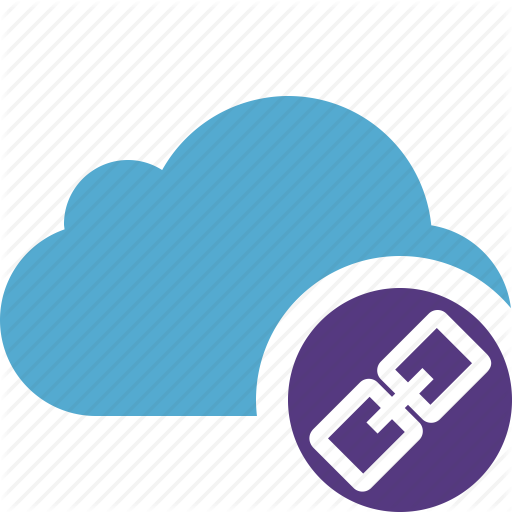 Blue, Cloud, Link, Network, Storage, Weather Icon