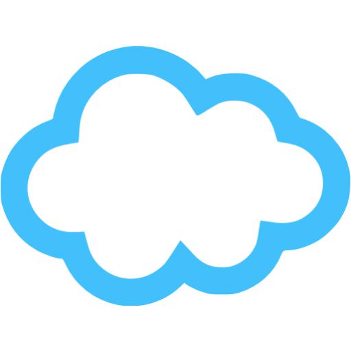 Caribbean Blue Cloud Icon
