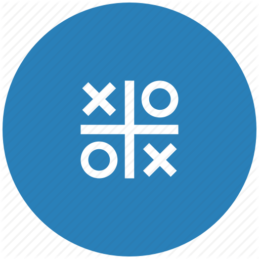 Blue, Cross, Game, Round, Zero Icon