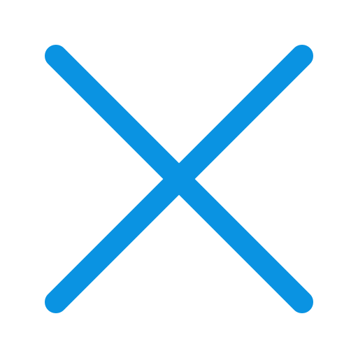 Cross, Delete, Remove, Close Icon Free Of Universal Blue Line