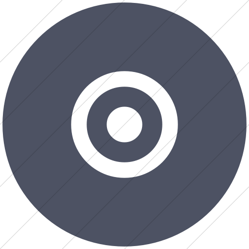 Flat Circle White On Blue Gray Bootstrap Font Awesome