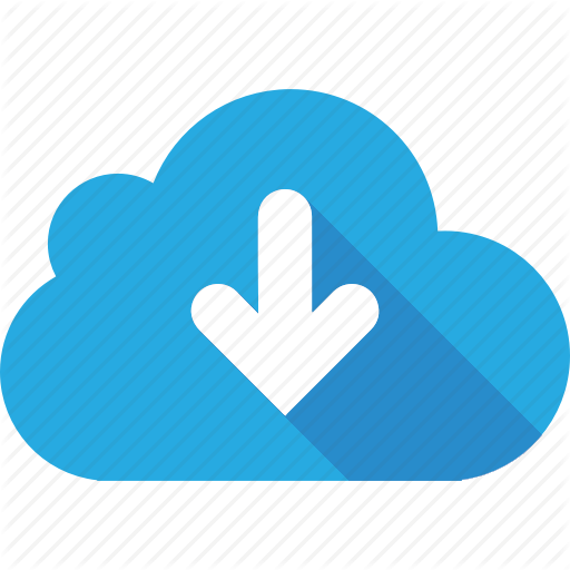 Arrow, Arrows, Bottom, Cloud, Cloudy, Down, Download Icon