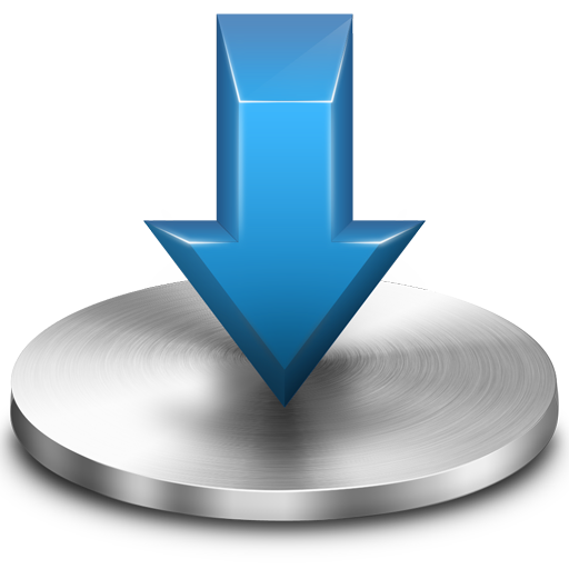 Blue Download Folder Icon