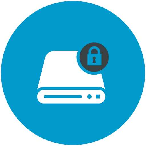 Data, Lock, Blue Icon Free Of Web Hosting Technical Support Icons