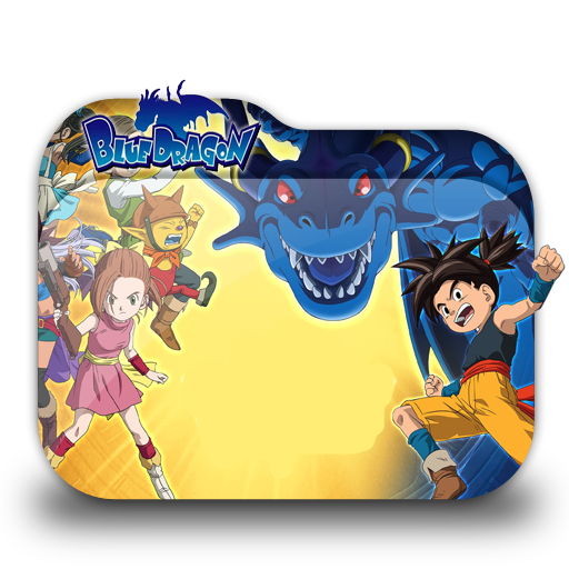 Blue Dragon Folder Icon