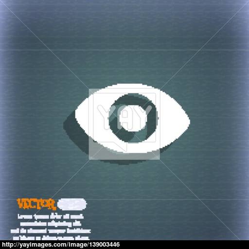 Sixth Sense, The Eye Icon Symbol On The Blue Green Abstract