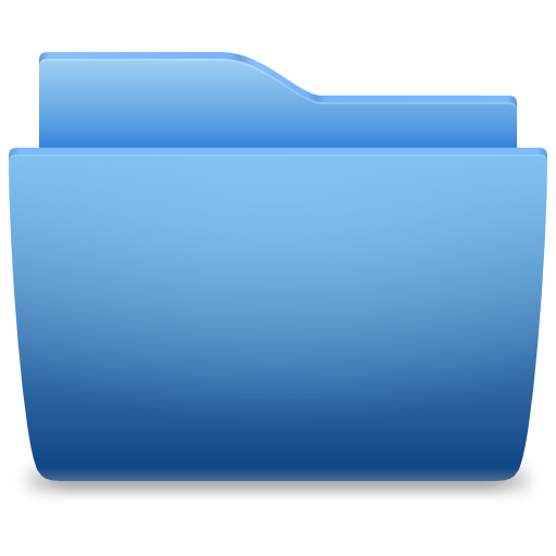 Places Folder Blue Icon