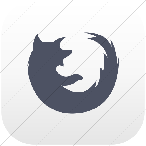 Flat Rounded Square Blue Gray On White Gradient Social