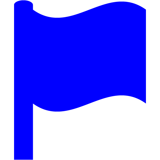 Blue Flag Icon
