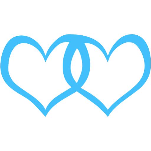 Caribbean Blue Heart Icon