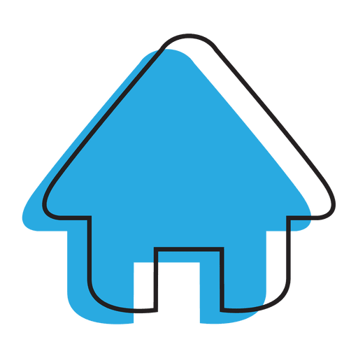 Home Blue House Icon