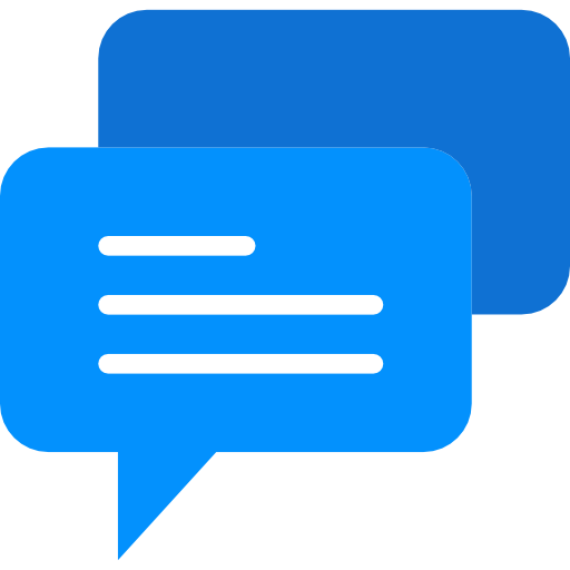 Chat, Dialogue, Bubbles, Bubble, Talk, Blue Icon Free
