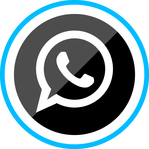 Whatsapp Free Sleak Blue Round Social Media Icon