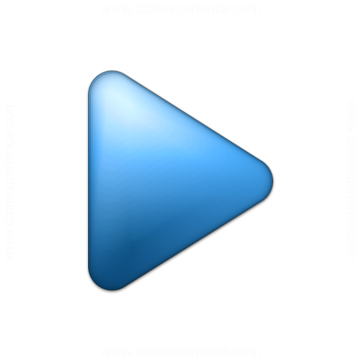 Iconexperience V Collection Bullet Triangle Blue Icon