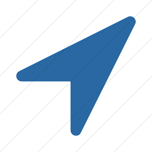 Simple Blue Bootstrap Font Awesome Location Arrow Icon