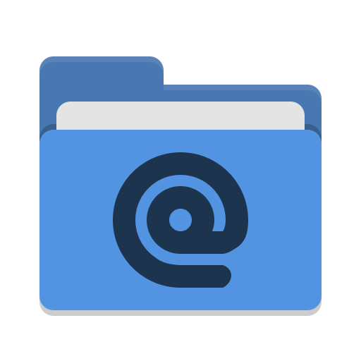 Folder Blue Mail Icon Papirus Places Iconset Papirus