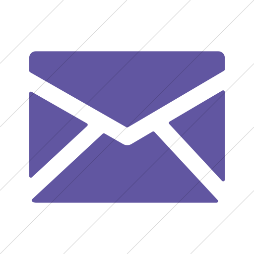 Simple Purple Foundation Mail Icon