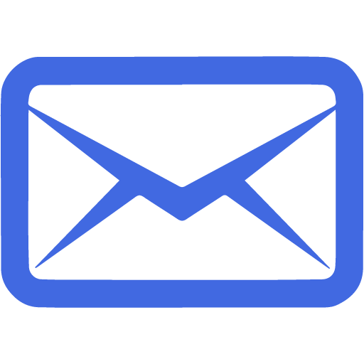 Royal Blue Message Outline Icon