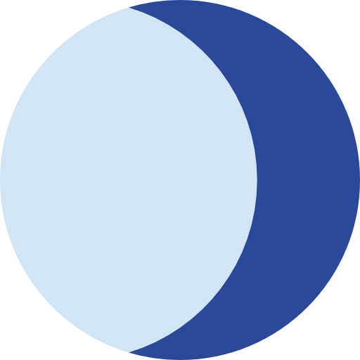 Quarter, Calendar, Weather, Stage, Night, Moon Icon