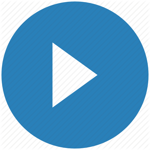 Blue, Play, Player, Round Icon