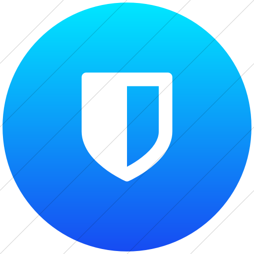 Flat Circle White On Ios Blue Gradient Bootstrap Font