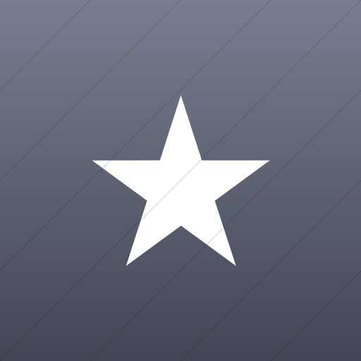 Flat Square White On Blue Gray Gradient Classica Star