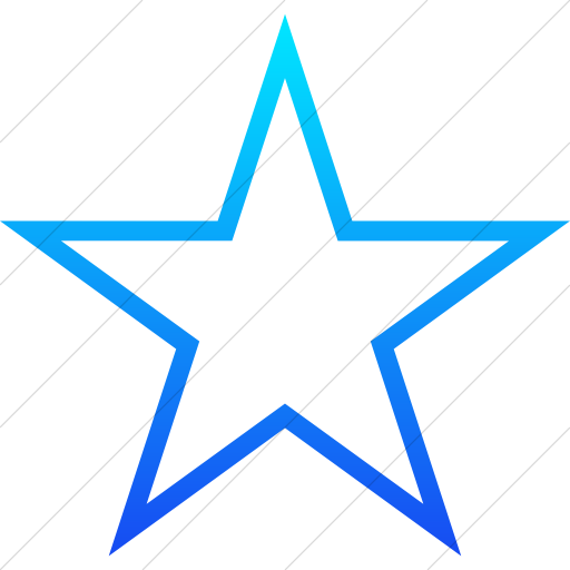 Simple Ios Blue Gradient Raphael Star Icon
