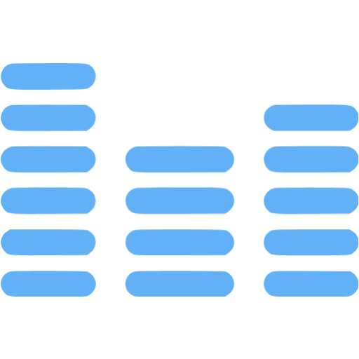 Tropical Blue Audio Wave Icon