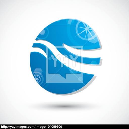 Wave Water Icon Abstract Icon, Vector Symbol Vector