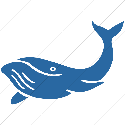 Simple Blue Animals Whale Icon