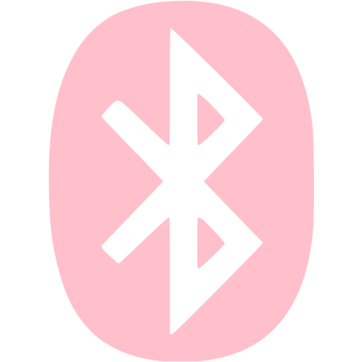 Pink Bluetooth Icon