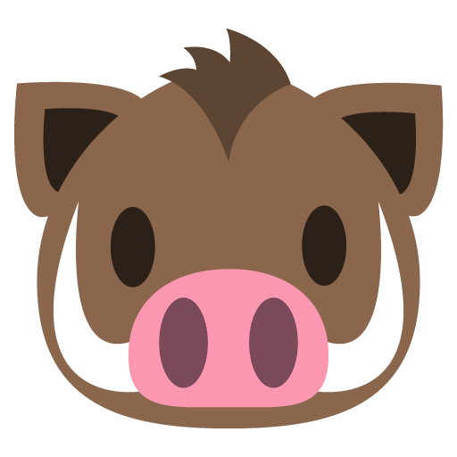 Boar Emoji For Facebook, Email Sms Id