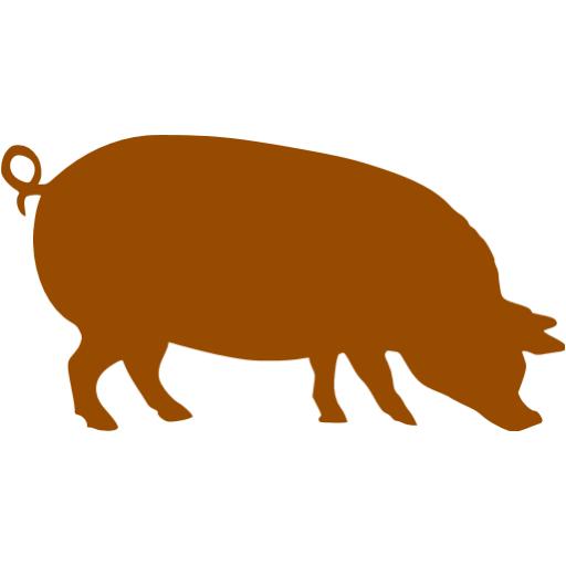 Brown Pig Icon