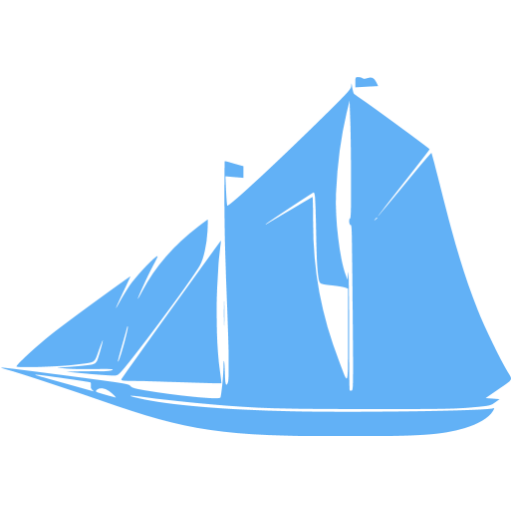 Tropical Blue Boat Icon