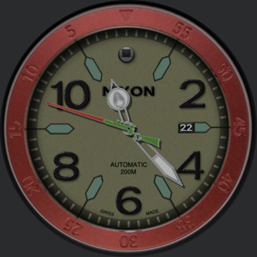 Nixon Special Edition Diplomatic Sw Boba Fett Green Watchfaces