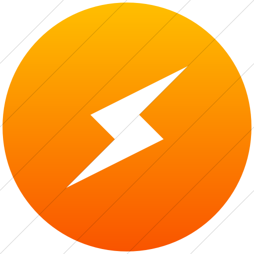 Flat Circle White On Orange Gradient Raphael Lighting