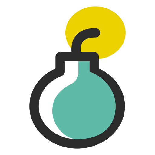 Bomb Colored Stroke Icon