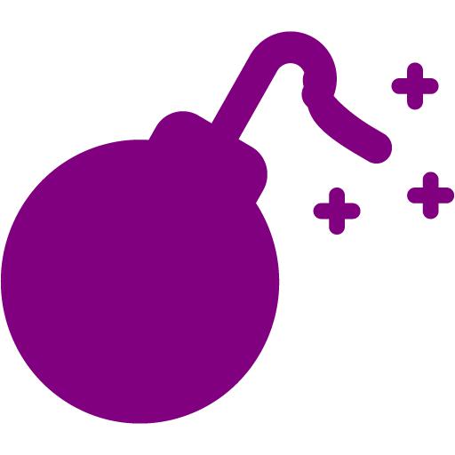 Purple Bomb Icon