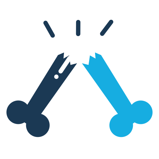 Broken Bone Icon Free Of Medical Flat Color