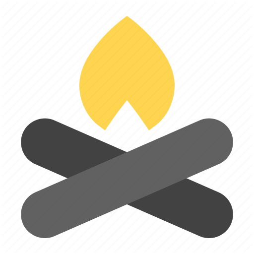 Bonfire, Campfire, Fire, Flame, Winter Icon