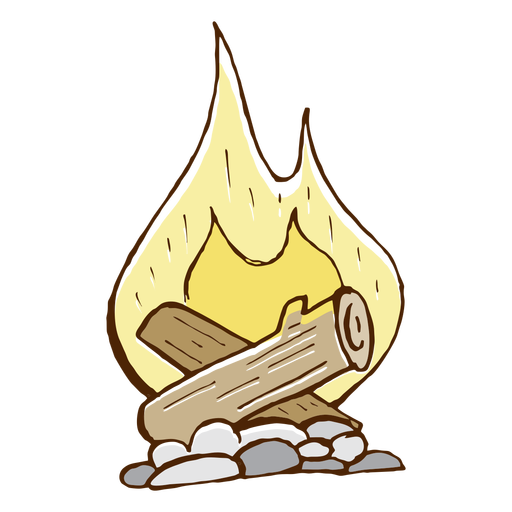 Camping Bonfire Icon